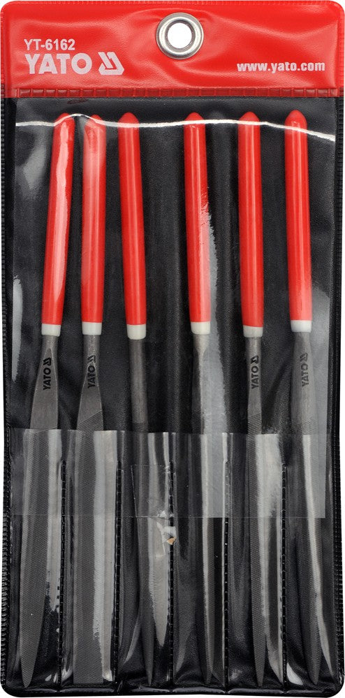 NEEDLE FILE SET 6PCS 5X180X85MM (YT-6162)