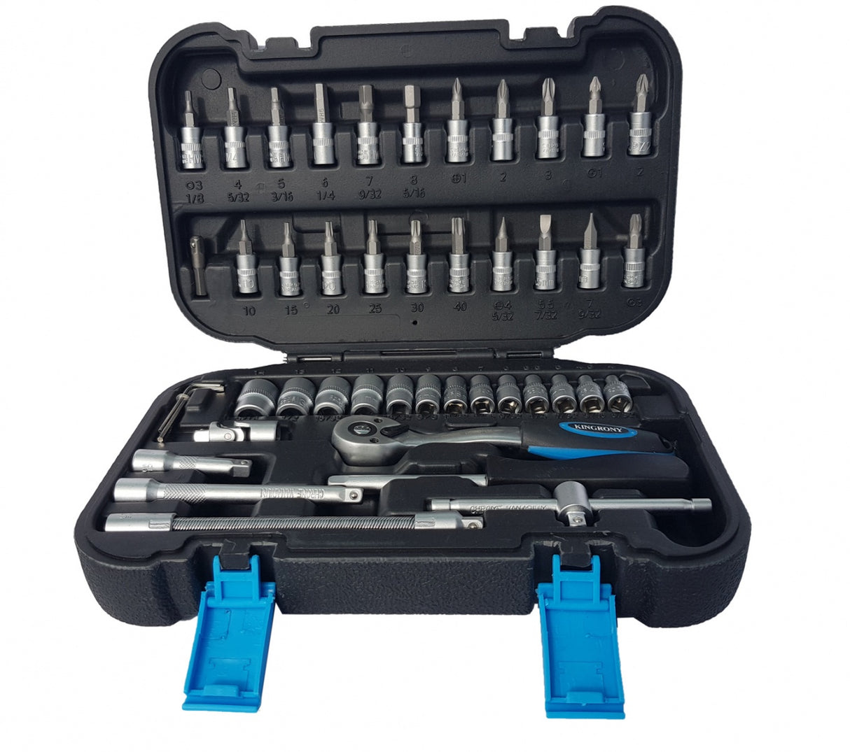 SOCKET SET WITH RATCHET | 6.3 MM (1/4") | 46 PCS. (KR141046C)