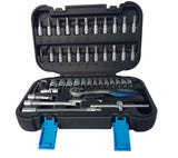 SOCKET SET WITH RATCHET | 6.3 MM (1/4") | 46 PCS. (KR141046C)