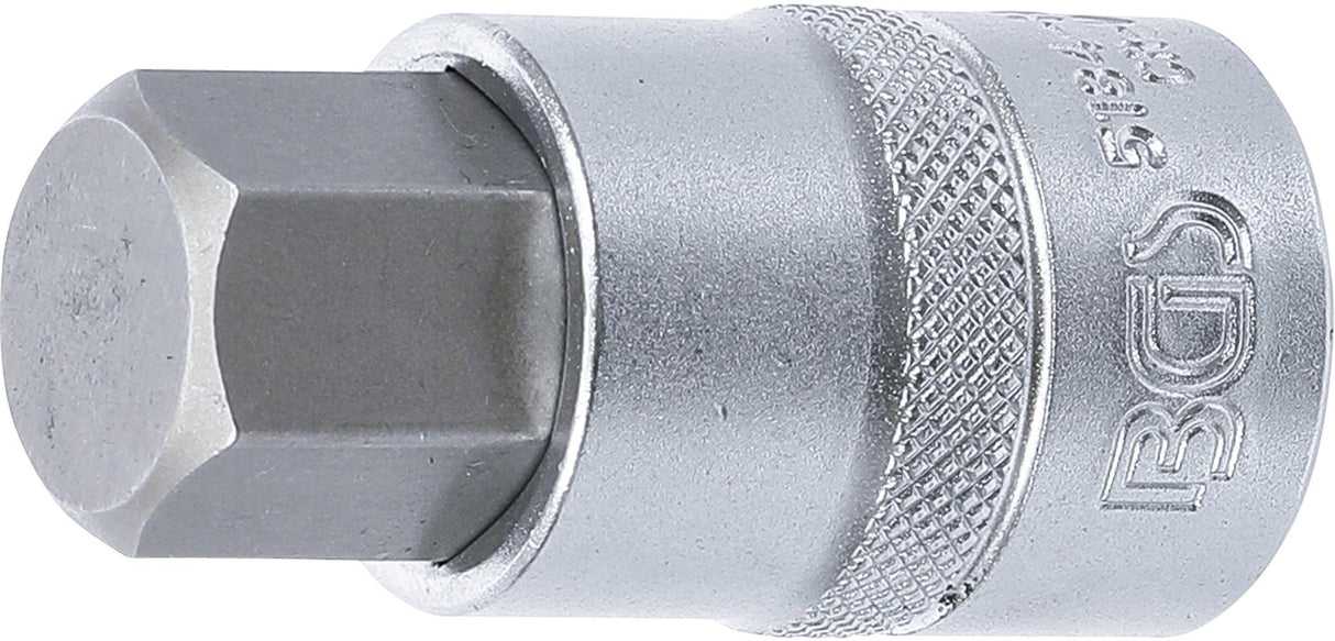 BIT SOCKET | 12.5 MM (1/2") | INTERNAL HEXAGON 19 MM (5184-H19)
