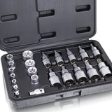 BIT AND SOCKET SET | E-STAR E4-E20 / T8-T55 | 6.3 MM (1/4") / 10 MM (3/8") / 12.5 MM (1/2") | 30 PCS. (SK-TS30)