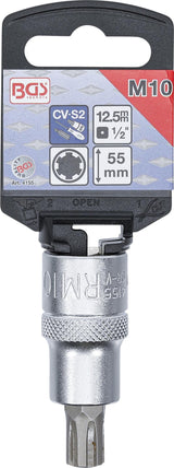 BIT SOCKET | 12.5 MM (1/2") DRIVE |SPLINE (FOR RIBE) M10 (4155)