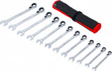 RATCHET COMBINATION WRENCH SET | REVERSIBLE | 8 - 19 MM | 12 PCS. (30008)