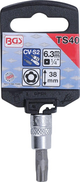 BIT SOCKET | 6.3 MM (1/4") DRIVE | T-STAR TAMPERPROOF (FOR TORX) TS40 (5184-TS40)