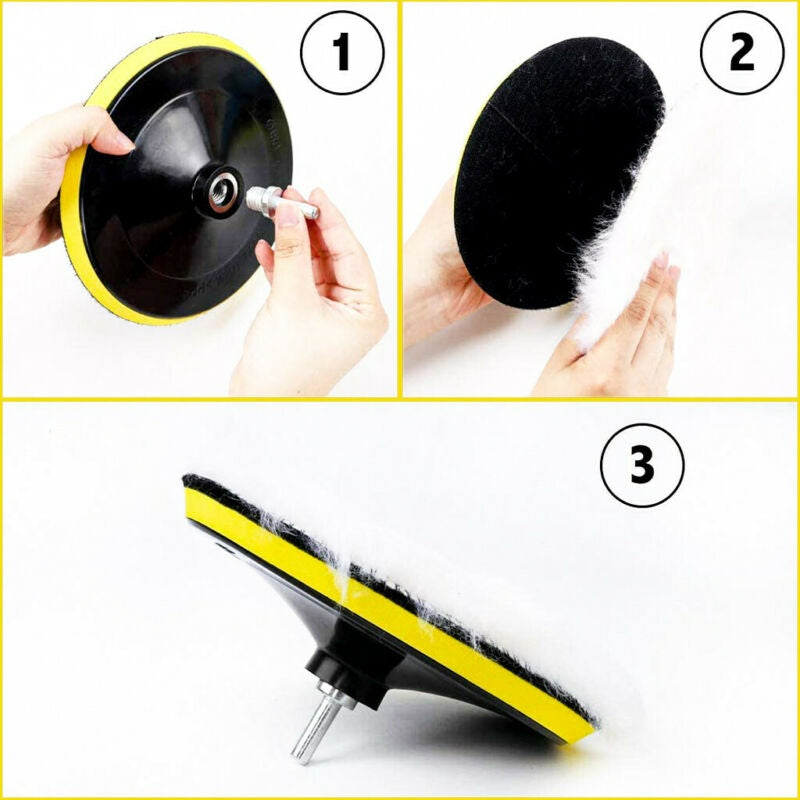 POLISHING PAD SET | Ø 180 MM | 12 PCS. (BK1006)