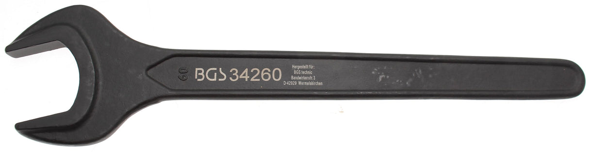SINGLE OPEN END SPANNER | DIN 894 | 60 MM (34260)