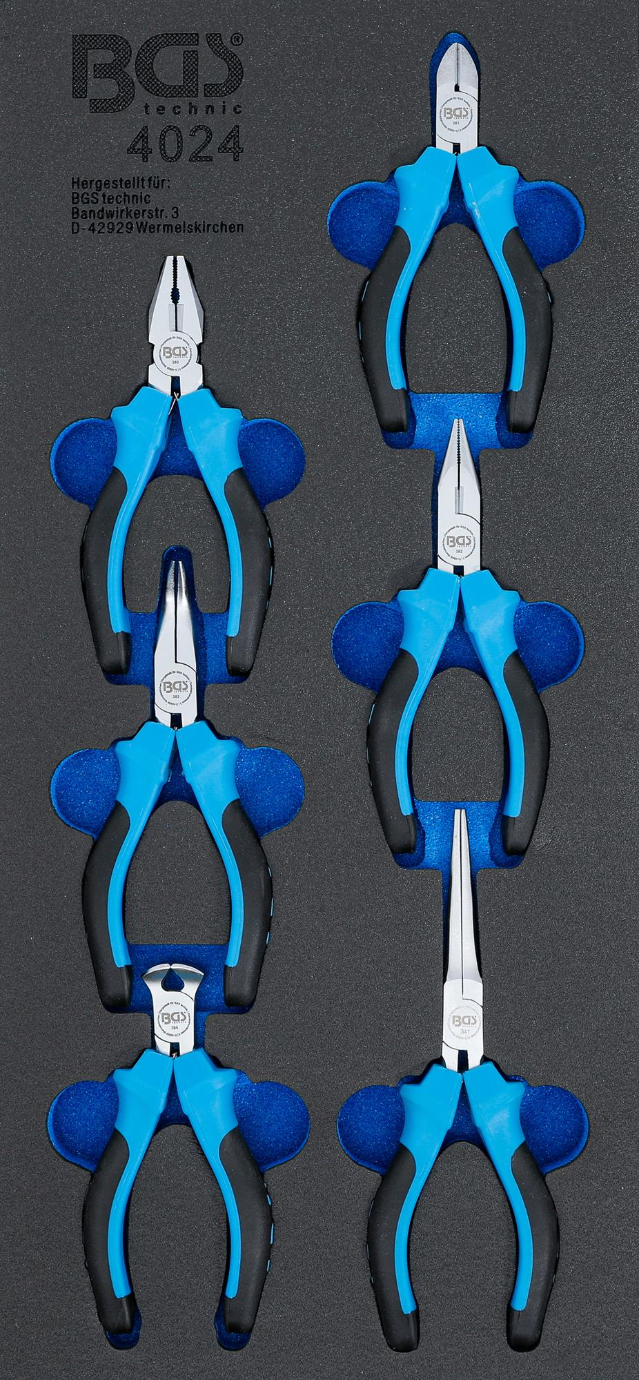 TOOL TRAY 1/3: PRECISION PLIERS SET "MINI" | 6 PCS. (4024)