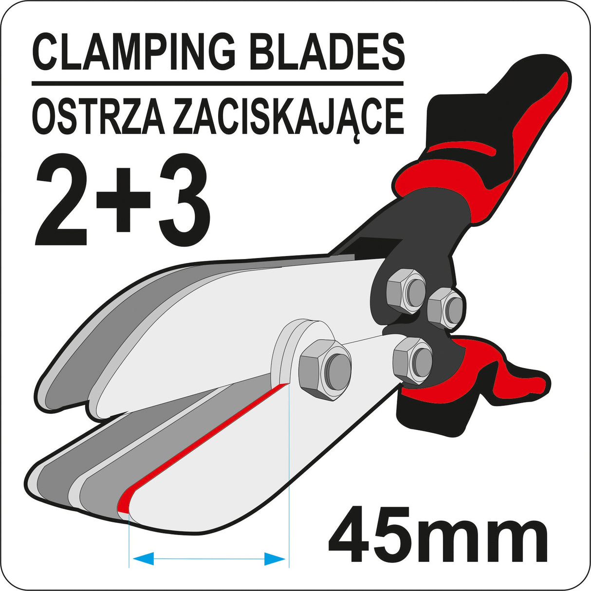 PIPE CRIMPER , L-250 MM, FIVE BLADES (YT-22380)