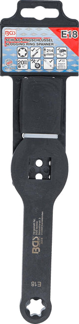 SLOGGING RING SPANNER | E-TYPE (FOR TORX) | WITH 2 STRIKING FACES | E18 (35318)