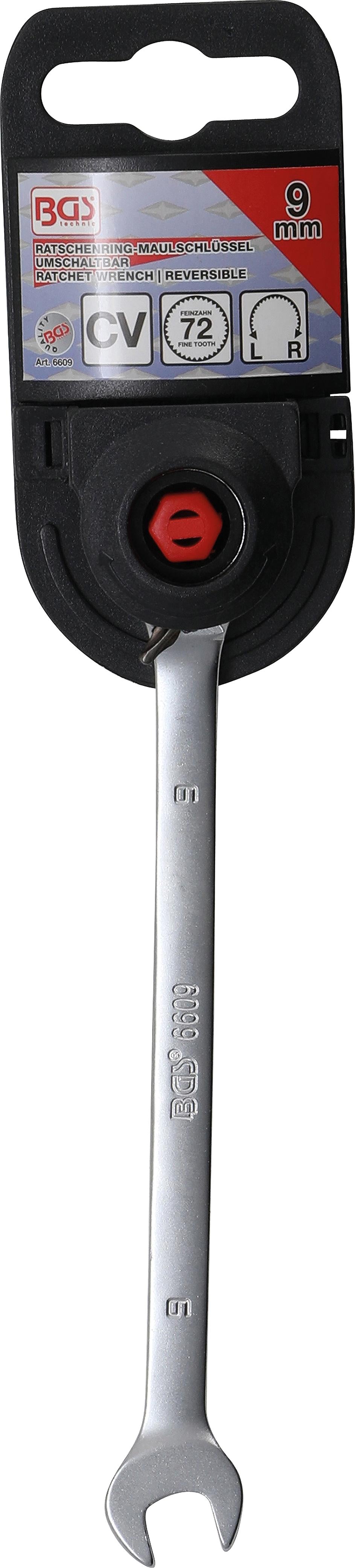 RATCHET COMBINATION WRENCH | REVERSIBLE | 9 MM (6609)