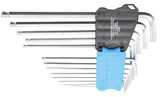 L-TYPE WRENCH SET | EXTRA LONG | INCH SIZES | INTERNAL HEXAGON / INTERNAL HEXAGON WITH BALL HEAD 0.05" - 3/8" | 13 PCS. (9801)