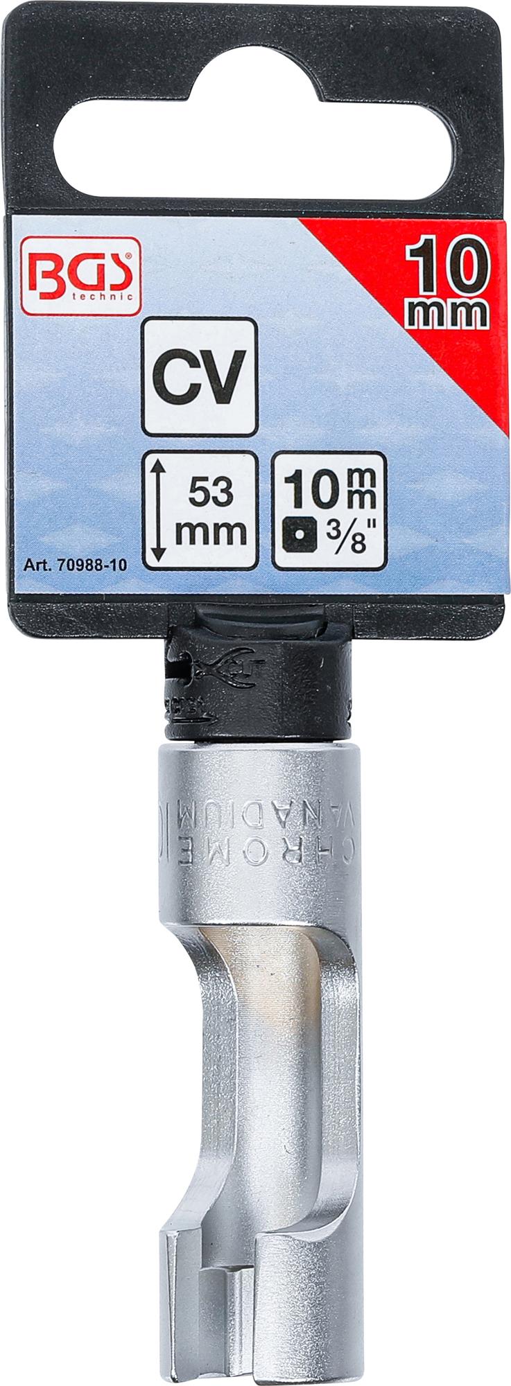SPECIAL SOCKET, SLOTTED | 10 MM (3/8") DRIVE | 10 MM (70988-10)