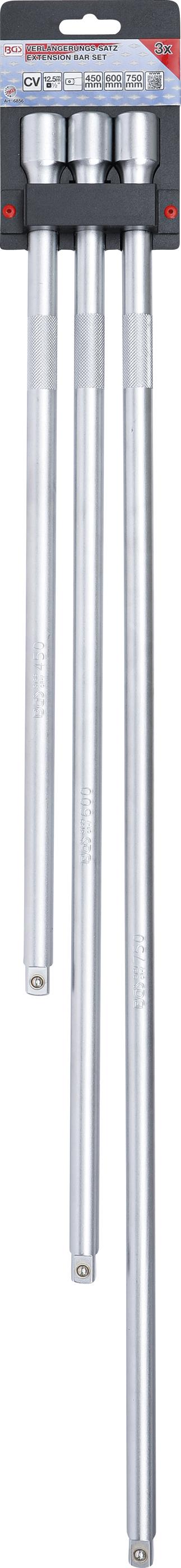 EXTENSION BAR SET | 12.5 MM (1/2") | 450 / 600 / 750 MM | 3 PCS. (6856)