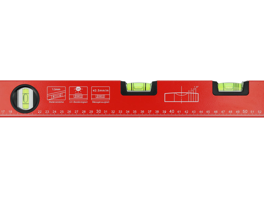 ALUMINIUM SPIRIT LEVEL/ANGLE FINDER, RECTANGULAR, 600 X 400 MM (YT-70746)