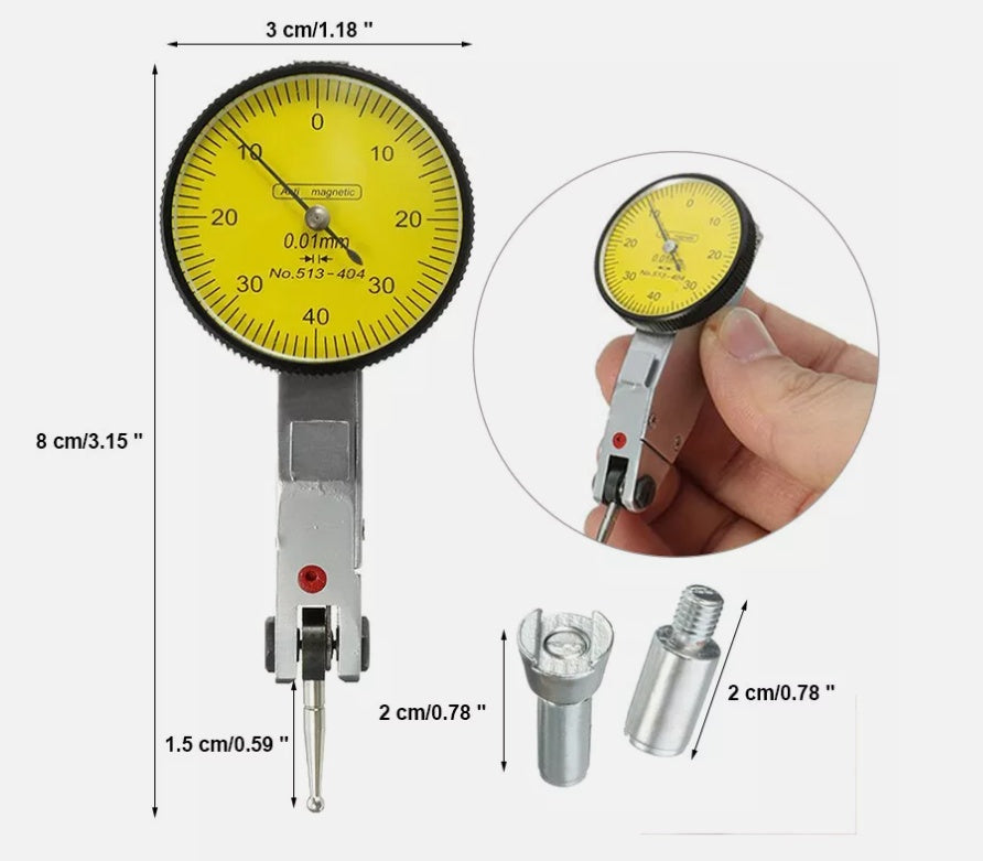 PRECISION LEVER DIAL INDICATOR | 0.01 MM (DG2B)