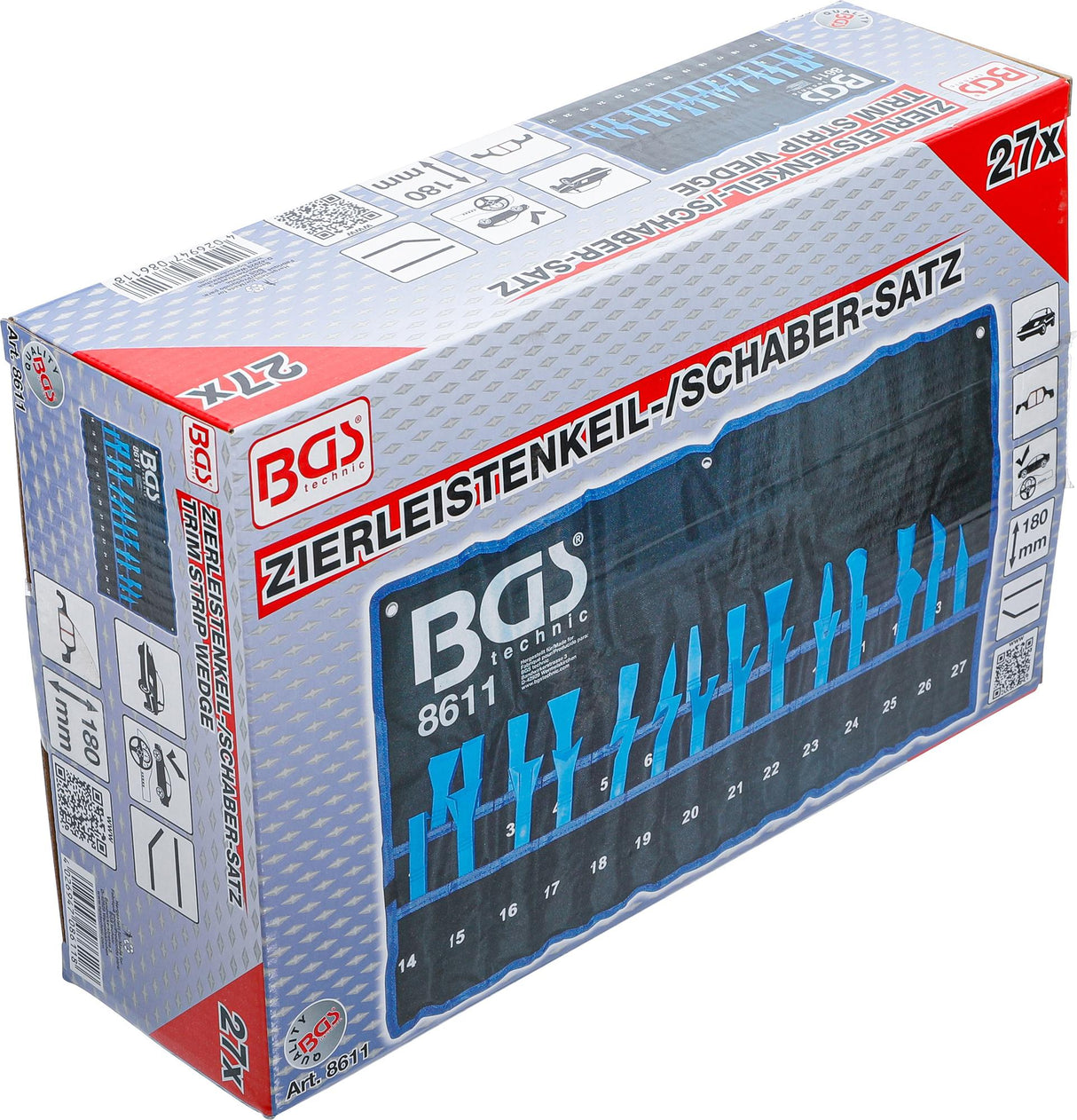 TRIM STRIP WEDGE / SCRAPER SET | 27 PCS. (8611)