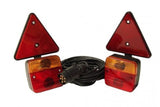 TRAILER LAMPS WITH TRIANGLE REFLECTORS | MAGNETIC | WITH PLUG | 2 PCS. (MTL101C)