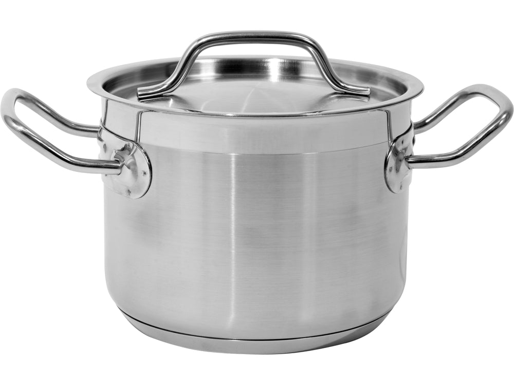 DEEP STOCKPOT W/LID SS 16X12CM  2,4L (YG-00001)