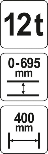 SHOP PRESS CAPACITY 12T (YT-55580)