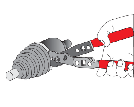 CV BOOT CLAMP PLIERS (YT-0606)