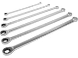 EXTRA LONG DOUBLE RING RATCHET WRENCH 8-19MM 6PCS (YT-50385)