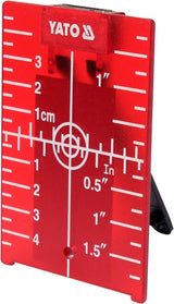 LASER TARGET CARD RED WITH MAGNET (YT-30464)