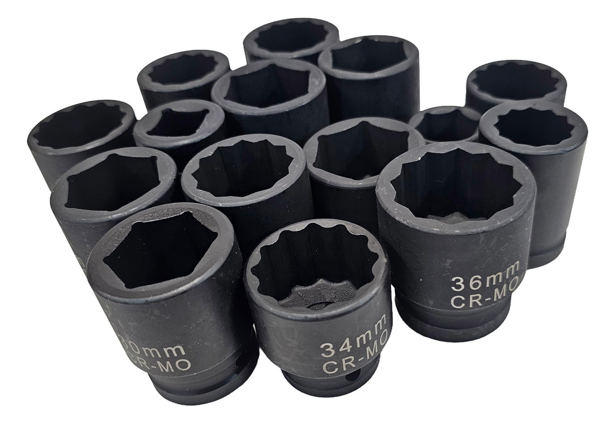 IMPACT SOCKET | 12-POINT | 12.5 MM (1/2") | 24 MM (S12-24B)