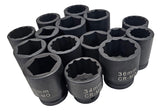 IMPACT SOCKET | 12-POINT | 12.5 MM (1/2") | 24 MM (S12-24B)