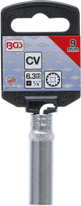 SOCKET, GEAR LOCK, DEEP | 6.3 MM (1/4") DRIVE | 9 MM (10159)