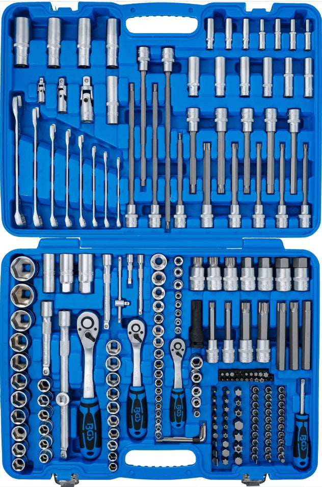 SOCKET SET HEXAGON | 6.3 MM (1/4") / 10 MM (3/8") / 12.5 MM (1/2") DRIVE | 214 PCS. (2259)