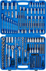 SOCKET SET HEXAGON | 6.3 MM (1/4") / 10 MM (3/8") / 12.5 MM (1/2") DRIVE | 214 PCS. (2259)
