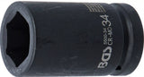 IMPACT SOCKET HEXAGON, DEEP | 25 MM (1") DRIVE | 34 MM (5500-34)