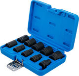 IMPACT SOCKET SET, HEXAGON | 12.5 MM (1/2") DRIVE | 3/8 - 15/16" | INCH SIZES | 10 PCS. (74296)