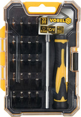 PRECISION BIT SET WITH EXTENSION BAR AND RATCHET HANDLE | 22 PCS. (64402)