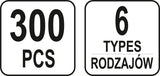TRIM CLIPS ASSORTMENT RENAULT 300PCS (YT-06651)