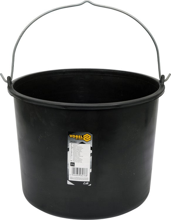 BLACK CONSTRUCTION BUCKET | 21L (06384)