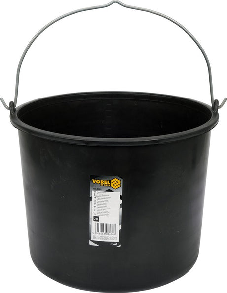 BLACK CONSTRUCTION BUCKET | 21L (06384)
