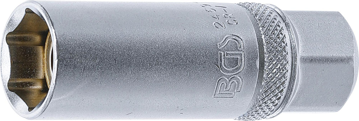 SPARK PLUG SOCKET WITH MAGNET, HEXAGON | 10 MM (3/8") DRIVE | 16 MM (2469)
