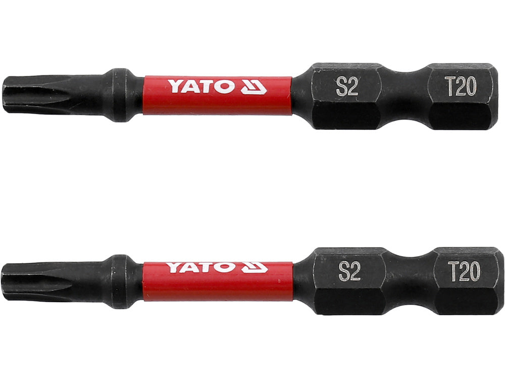 IMPACT SCREWDRIVER BITS 1/4 50MM T20 2PC (YT-78053)