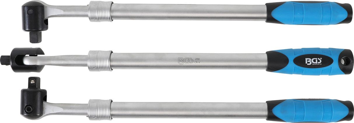 FLEXIBLE HANDLE, EXTENDABLE | EXTERNAL SQUARE 12.5 MM (1/2") | 450 - 600 MM (258)