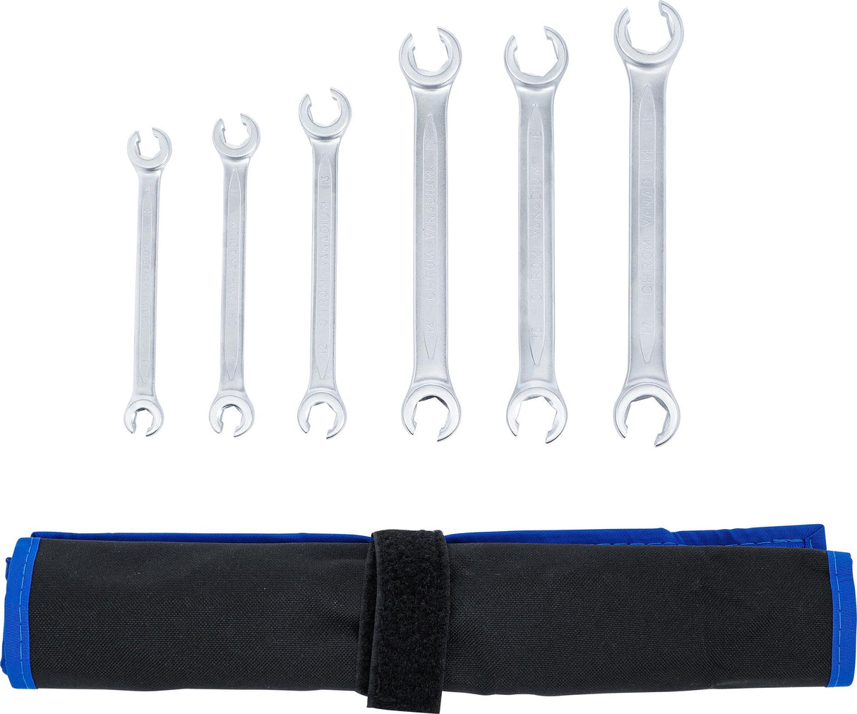 DOUBLE RING SPANNER SET, OPEN TYPE | 8 X 10 - 17 X 19 MM | 6 PCS. (1761)
