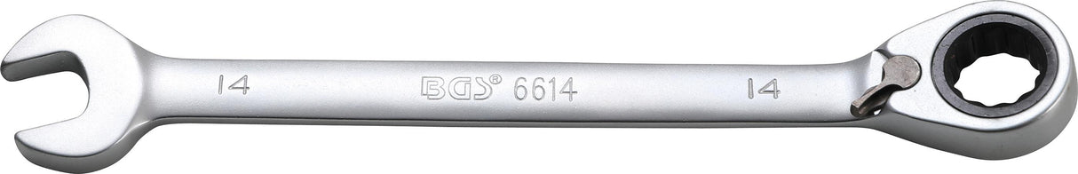 RATCHET COMBINATION WRENCH | REVERSIBLE | 14 MM (6614)