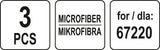 MICROFIBRE FOR STEAM MOP 67220 - 3 PCS (67222)