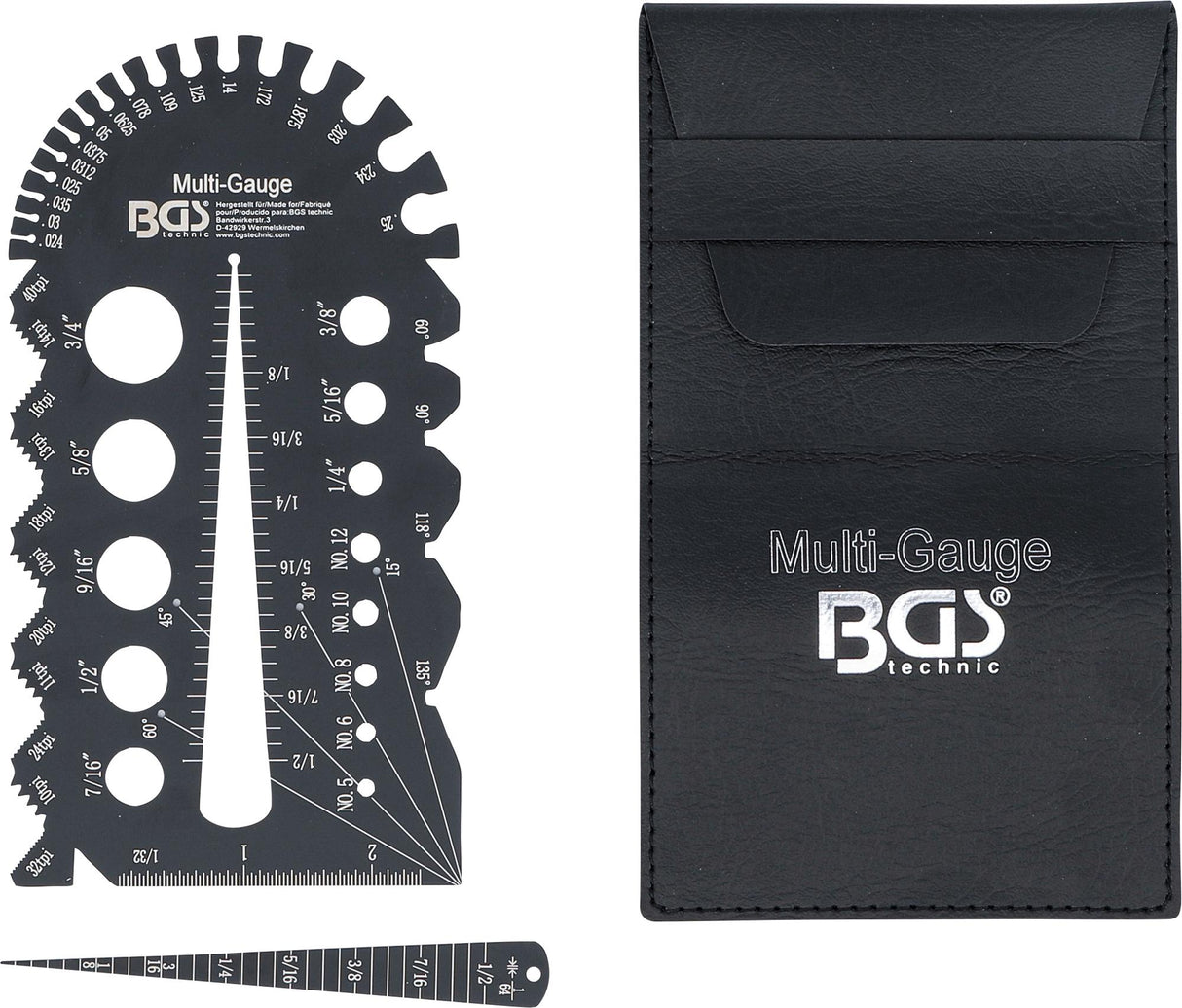 SCREWPITCH GAUGE AND THREAD TEMPLATE | INCH SIZES | 1/4 - 2" (74248)