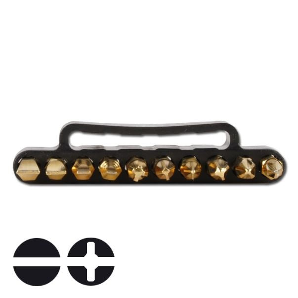 BIT SET | "GOLD" | 6.3 MM (1/4") DRIVE | 10 PCS. (4814)