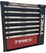 TOOL CABINET ON WHEELS | METAL WORKTOP | WITH TOOLS | 7 DRAWERS / 1 DOOR | 322 TOOLS (H7002)
