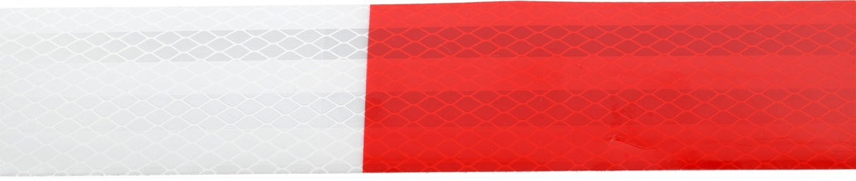 REFLECTIVE RED/WHITE ANTI-SLIP PVC TAPE FOR STAIRS AND WALKWAYS | 49 MM X 45.7 M (YT-72513)