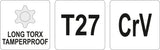 TORX SECURITY KEY LONG T27 (YT-05518)
