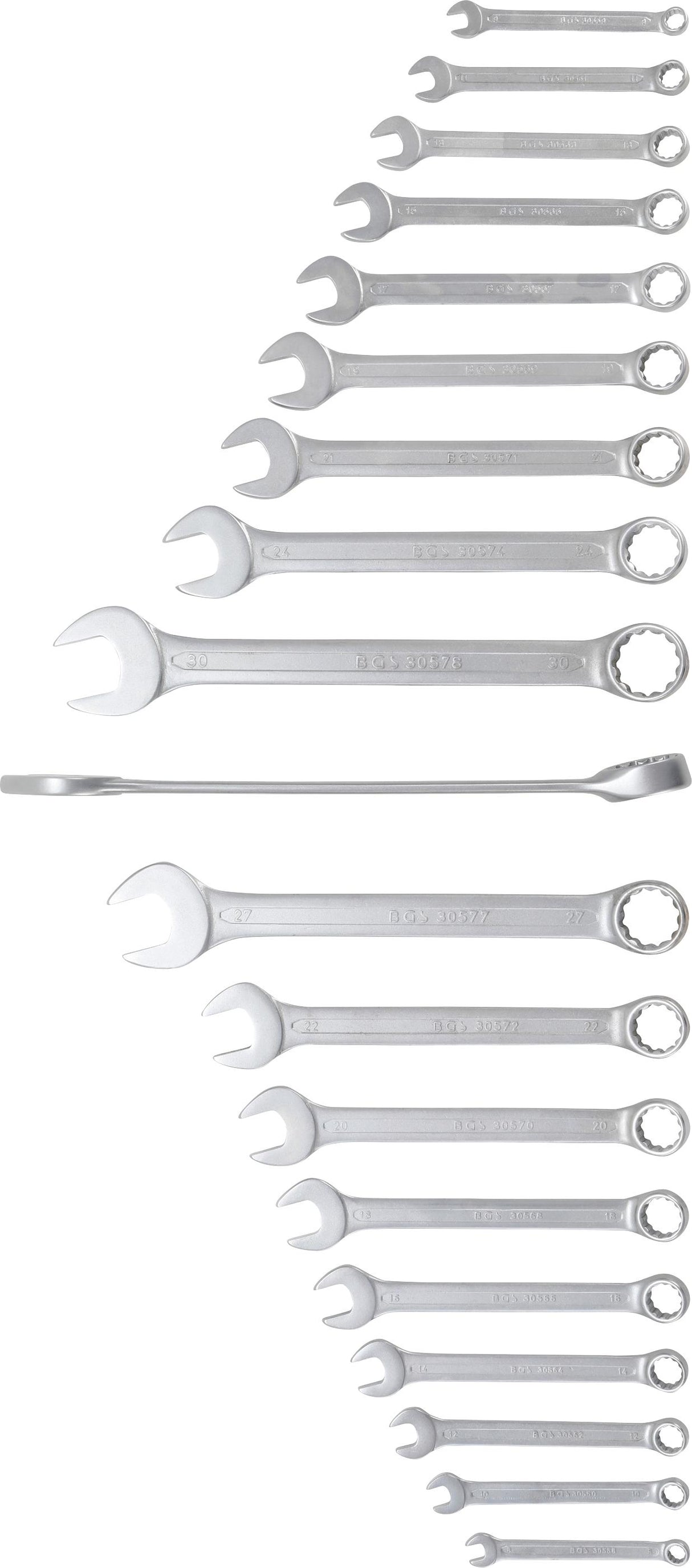 COMBINATION SPANNER SET | 8 - 32 MM | 19 PCS. (30500)