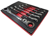 RATCHET BOX-END WRENCHES | FLEX DOUBLE-SIDED | 8 X 9 - 18 X 19 MM | 6 PCS. (FRS6)
